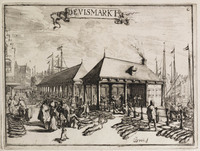 KG 06691o
<br/>
Rotterdam: Vismarkt
<br/>
<em>Vouw, Johannes de (?-voor 1691)</em>